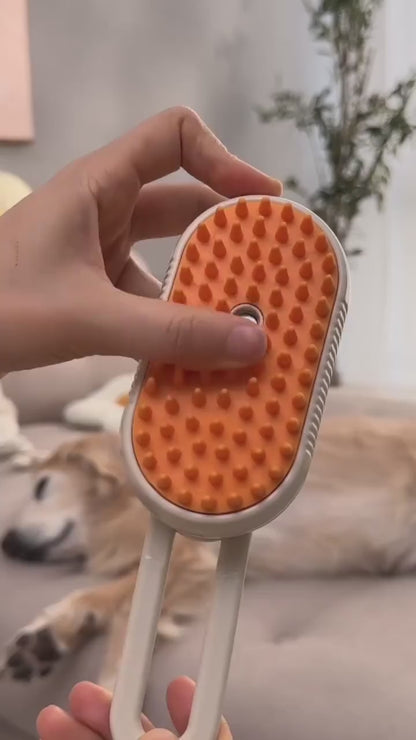 4-in-1 Cat & Dog Electric Pet Steam Brush